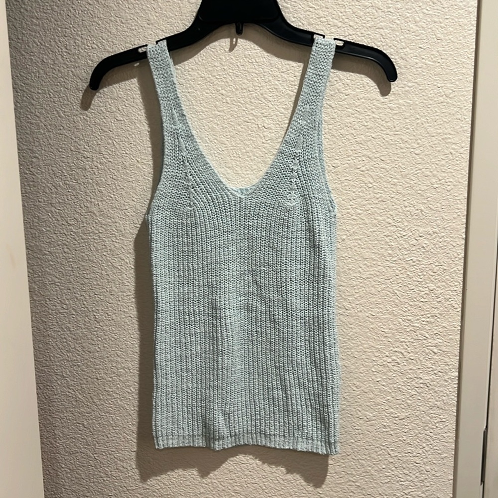 Madewell Spring Blue Knit Tank